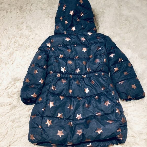 SOLD EUC Gap Girl ColdControl Star Blue Parka - Picture 2 of 2